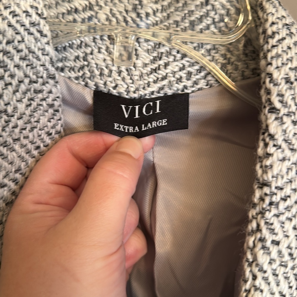 Vici TAYSHIA POCKETED COAT - HEATHER GREY size XL - Picture 5 of 9